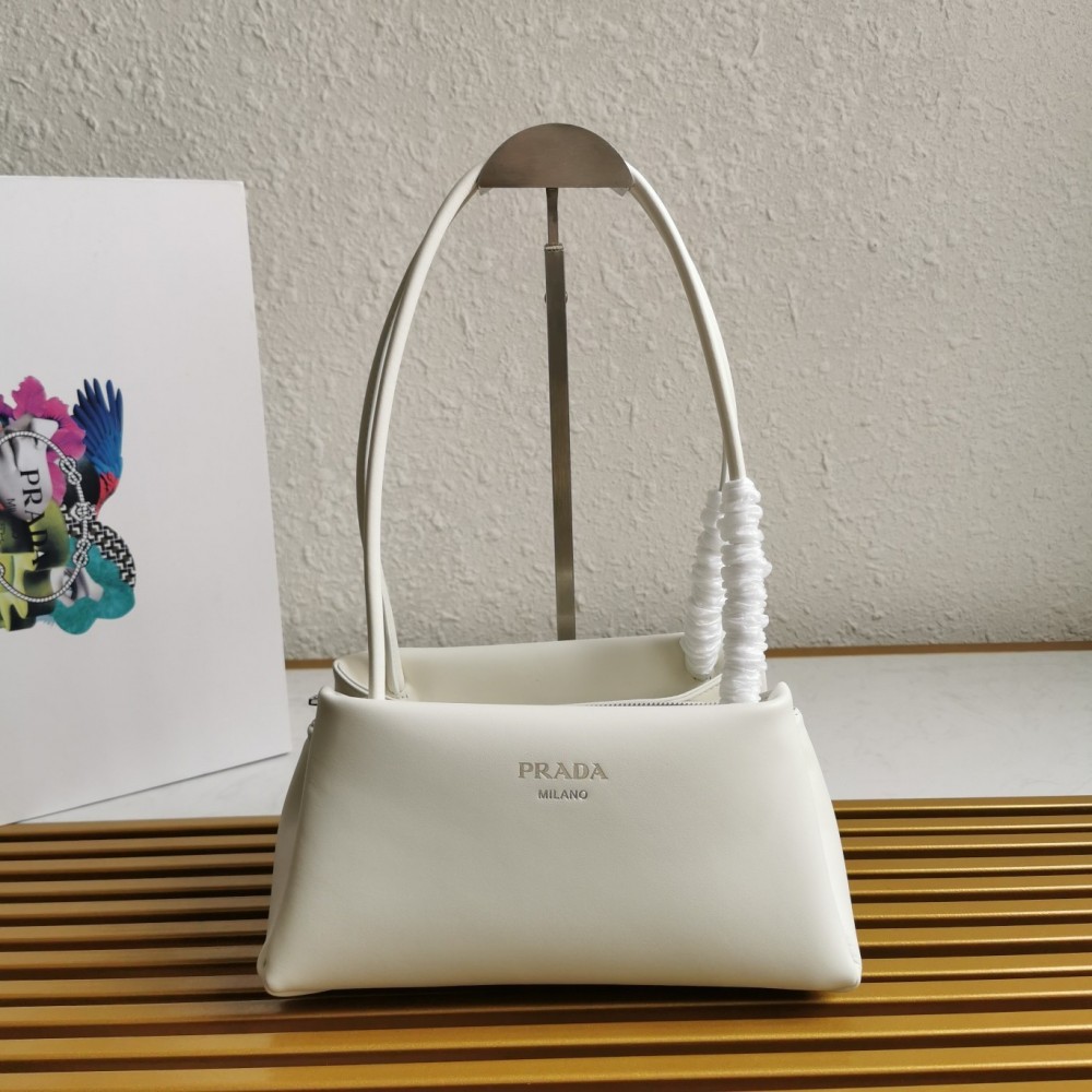 Prada Supernova Small Shoulder Bag In White Leather LDBS244937