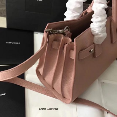 Saint Laurent Baby Sac de Jour Souple Bag In Nude Grained Leather LDBS245003