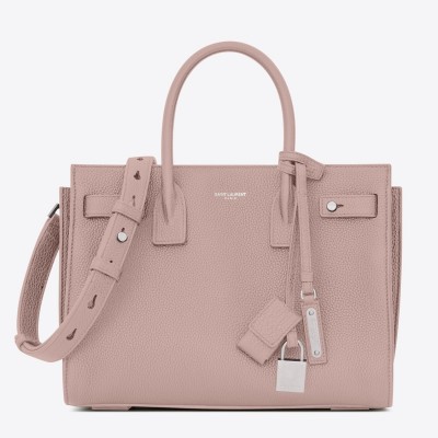 Saint Laurent Baby Sac de Jour Souple Bag In Nude Grained Leather LDBS245003