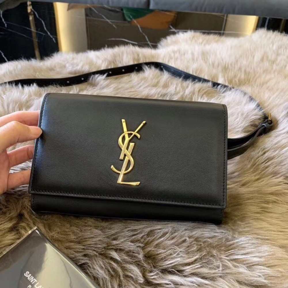 Saint Laurent Black Kate Belt Bag LDBS245017