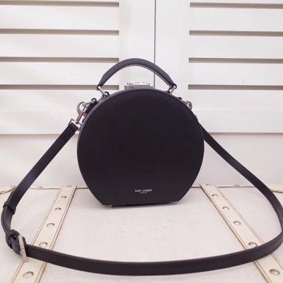 Saint Laurent Black Mica Hot Box Bag LDBS245020