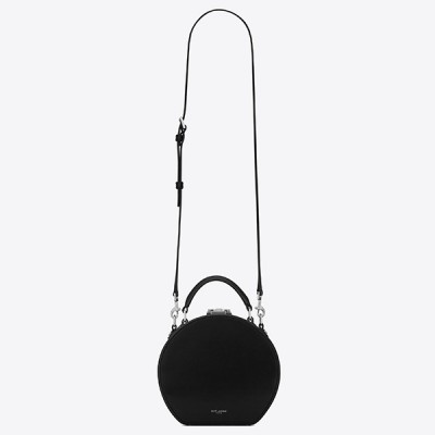 Saint Laurent Black Mica Hot Box Bag LDBS245020