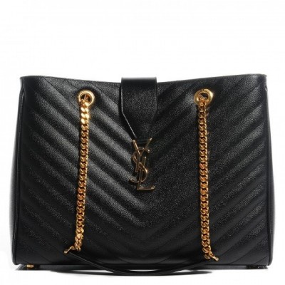 Saint Laurent Black Monogram Tote Bag LDBS245024