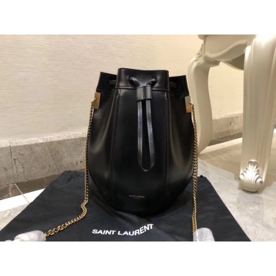 Saint Laurent Black Talitha Small Bucket Bag LDBS245029