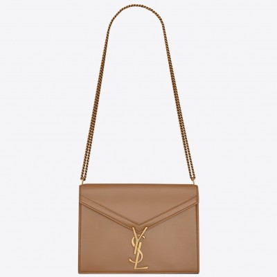 Saint Laurent Camel Cassandra Monogram Clasp Bag LDBS245040