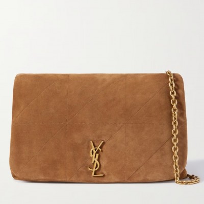 Saint Laurent Jamie 4.3 Small Bag in Brown Suede Calfskin LDBS245091