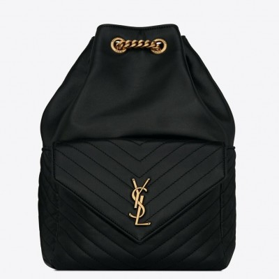 Saint Laurent Joe Backpack In Black Lambskin LDBS245096