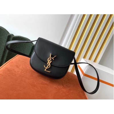 Saint Laurent Kaia Small Satchel Bag In Black Calfskin LDBS245104