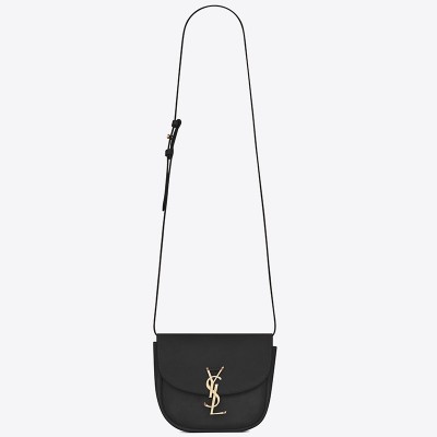 Saint Laurent Kaia Small Satchel Bag In Black Calfskin LDBS245104