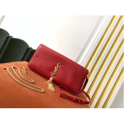 Saint Laurent Kate 99 Shoulder Bag In Red Lambskin LDBS245109