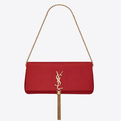 Saint Laurent Kate 99 Shoulder Bag In Red Lambskin LDBS245109