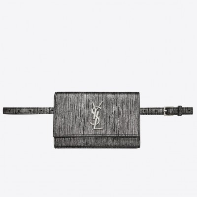 Saint Laurent Kate Belt Bag In Lame Leather LDBS245110