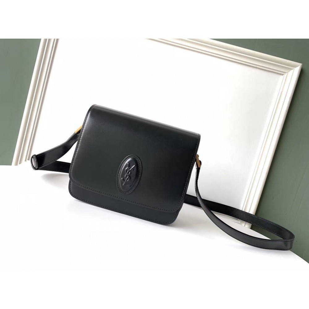 Saint Laurent LE 61 Small Saddle Bag In Black Leather LDBS245162