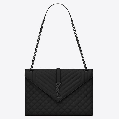 Saint Laurent Large Envelope All Black Bag LDBS245118