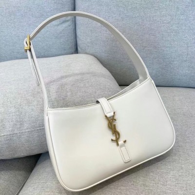 Saint Laurent Le 5 a 7 Hobo Bag In White Leather LDBS245148