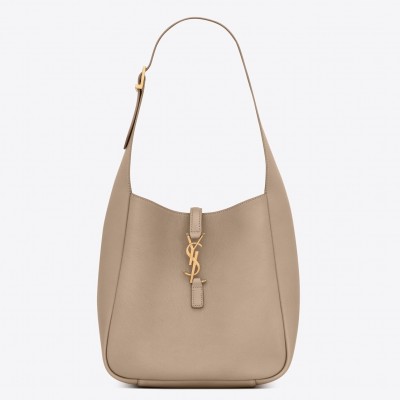 Saint Laurent Le 5 a 7 Soft Small Shoulder Bag in Beige Leather LDBS245152