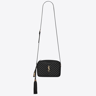 Saint Laurent Lou Camera Bag In Black Leather LDBS245180