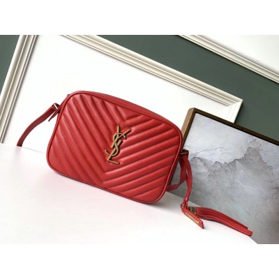 Saint Laurent Lou Camera Bag In Red Leather LDBS245184