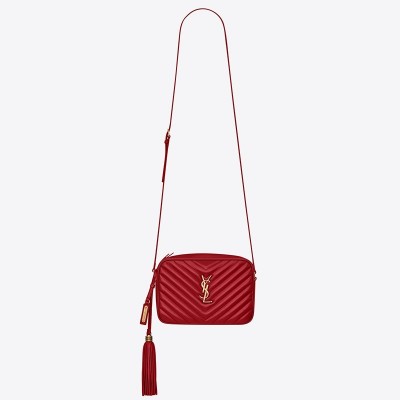 Saint Laurent Lou Camera Bag In Red Leather LDBS245184