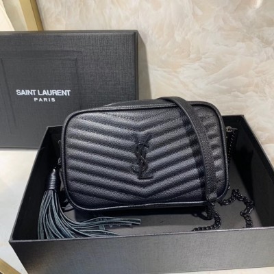 Saint Laurent Lou Mini All Black Bag LDBS245218