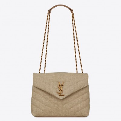 Saint Laurent Loulou Small Bag In Linen Canvas LDBS245214