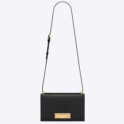 Saint Laurent Medium Domino Bag In Black Calfskin LDBS245244