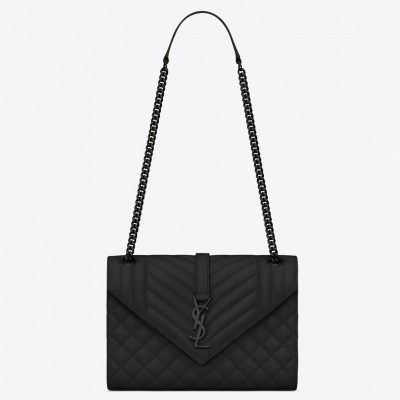 Saint Laurent Medium Envelope All Black Bag LDBS245245