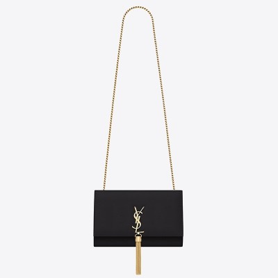 Saint Laurent Medium Kate Bag With Tassel In Black Smooth Leather LDBS245264