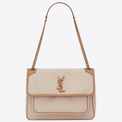 Saint Laurent Medium Niki Bag In Cotton Canvas LDBS245281