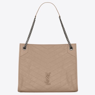 Saint Laurent Medium Niki Shopping Bag In Sand Leather LDBS245294