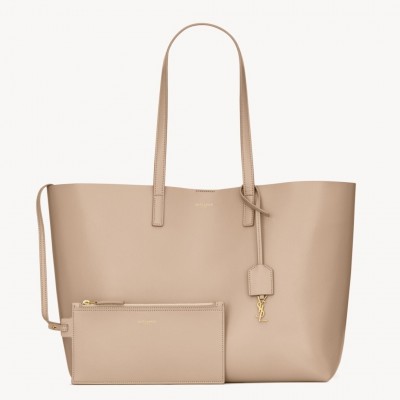 Saint Laurent Shopping Tote Bag in Beige Leather LDBS245362