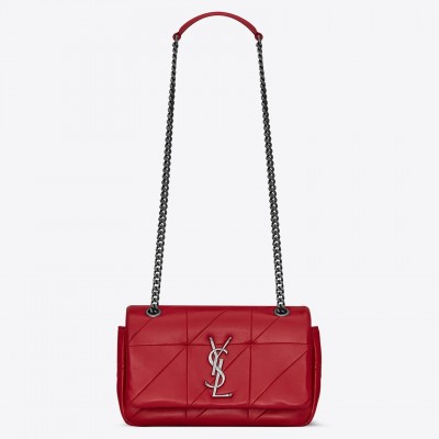 Saint Laurent Small Jamie Bag In Red Patchwork Lambskin LDBS245374