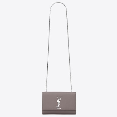 Saint Laurent Small Kate Bag In Fog Grained Leather LDBS245376