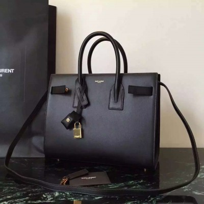 Saint Laurent Small Sac De Jour Bag In Black Leather LDBS245384