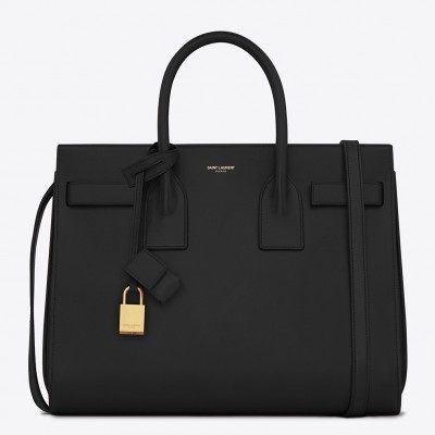 Saint Laurent Small Sac De Jour Bag In Black Leather LDBS245384