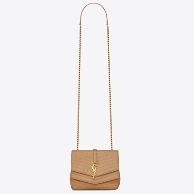 Saint Laurent Small Sulpice Bag In Beige Matelasse Leather LDBS245392