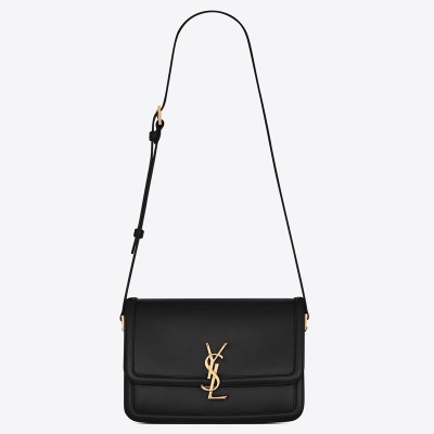 Saint Laurent Solferino Medium Bag In Black Calfskin LDBS245400