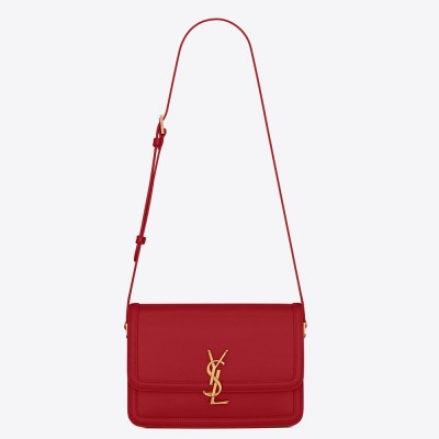 Saint Laurent Solferino Medium Bag In Red Calfskin LDBS245406