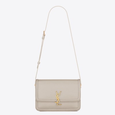 Saint Laurent Solferino Medium Bag In White Calfskin LDBS245407