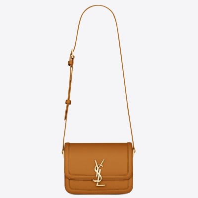 Saint Laurent Solferino Small Bag In Brown Calfskin LDBS245412