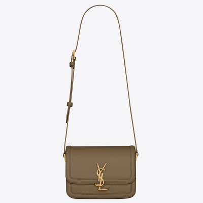 Saint Laurent Solferino Small Bag In Khaki Calfskin LDBS245414