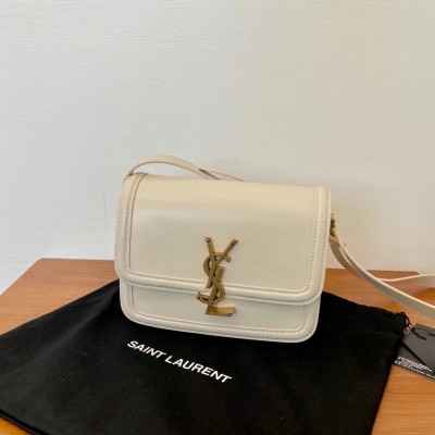 Saint Laurent Solferino Small Bag In White Calfskin LDBS245416