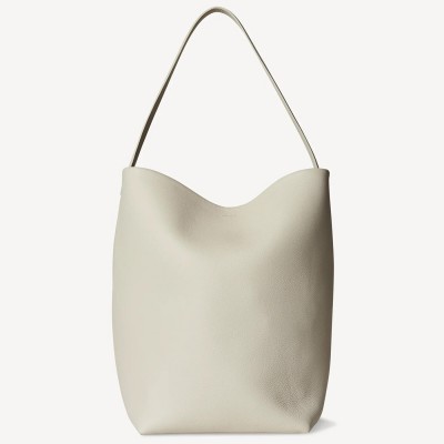 The Row Large N/S Park Tote in Ivory Grained Leather LDBS243722