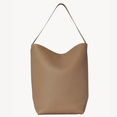 The Row Large N/S Park Tote in Taupe Grained Leather LDBS243727