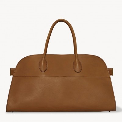 The Row Margaux EW Top Handle Bag in Brown Smooth Calfskin LDBS243745