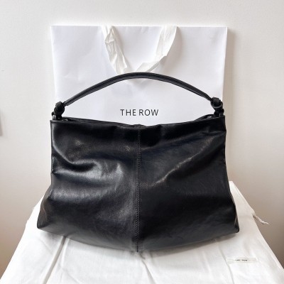 The Row Samia Shoulder Bag in Black Leather LDBS243774