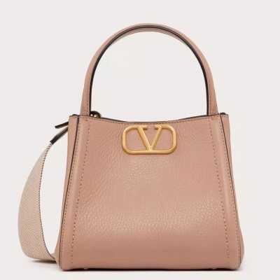 Valentino Alltime Small Bag in Nude Grained Calfskin LDBS245500