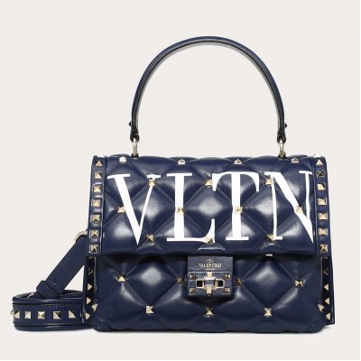 Valentino Garavani Blue VLTN Quilted Candystud Bag LDBS245518