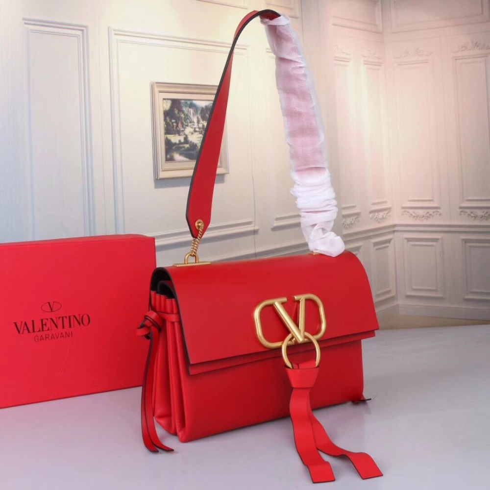 Valentino Garavani Red Small VRing Shoulder Bag LDBS245532