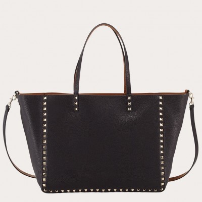 Valentino Noir Rockstud Medium Reversible Tote Bag LDBS245588